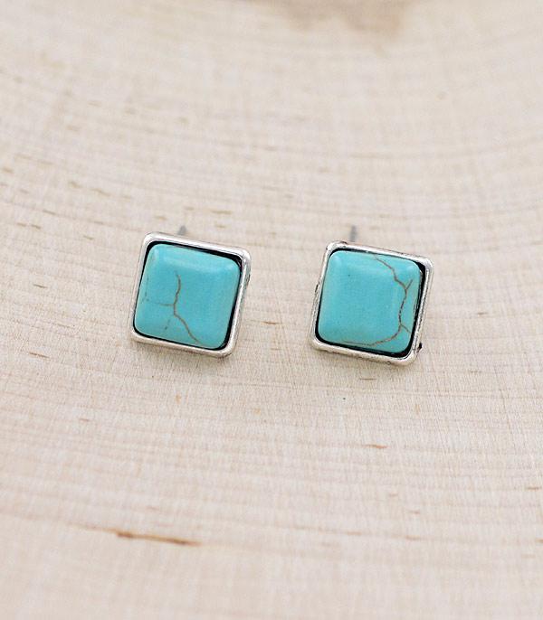 EARRINGS :: WESTERN POST EARRINGS :: Wholesale Western Turquoise Post Earrings