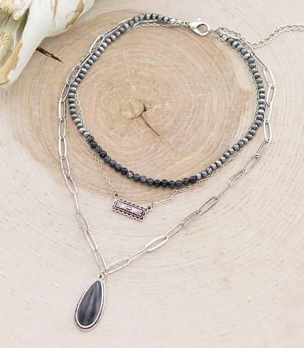 NECKLACES :: TRENDY :: Wholesale Western Layered Necklace