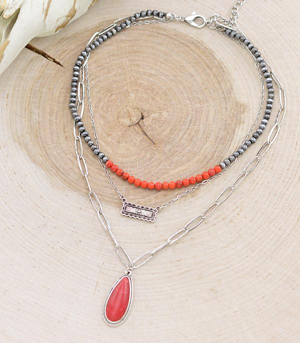 NECKLACES :: TRENDY :: Wholesale Western Layered Necklace