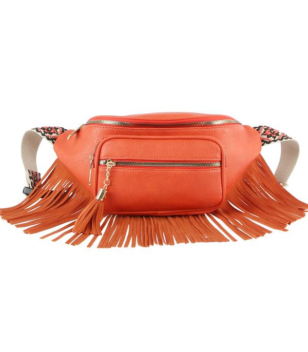 HANDBAGS :: BACKPACK l SLING BAG :: Wholesale Multi Functional Fringe Fanny Pack