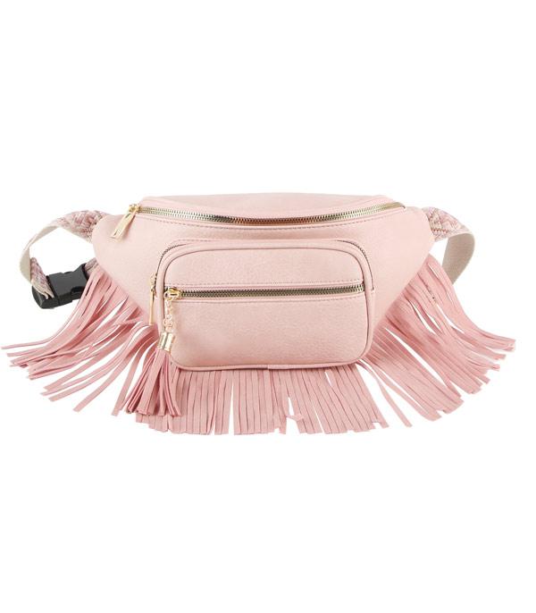 HANDBAGS :: BACKPACK l SLING BAG :: Wholesale Multi Functional Fringe Fanny Pack