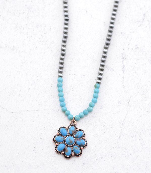 NECKLACES :: WESTERN TREND :: Wholesale Western Turquoise Concho Necklace