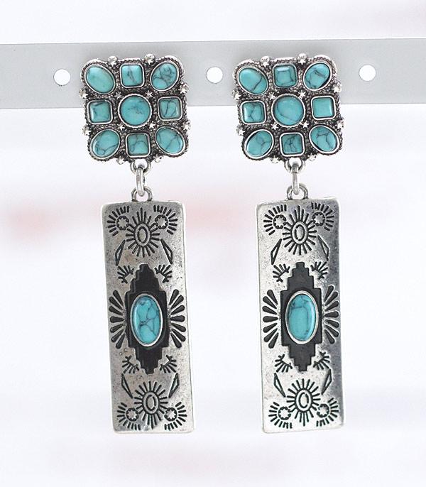 New Arrival :: Wholesale Western Cactus Dangle Earrings