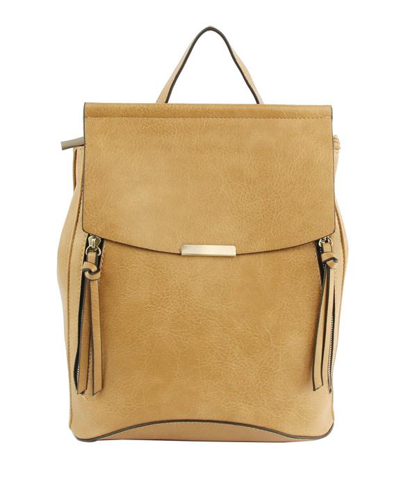 HANDBAGS :: FASHION BACKPACK :: Wholesale Convertible Crossbody Backpack