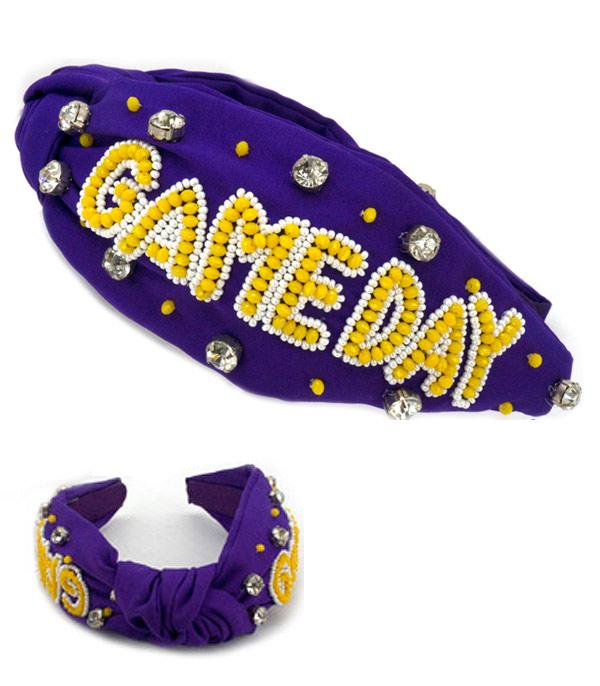 New Arrival :: Wholesale Game Day Beaded Headband