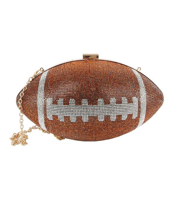 New Arrival :: Wholesale Game Day Football Shape Clutch