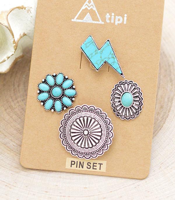 HATS I HAIR ACC :: HAT ACCESSORIES :: Wholesale Tipi Brand Western Pin Set