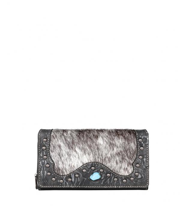 New Arrival :: Wholesale Montana West Cowhide Tooled Wallet
