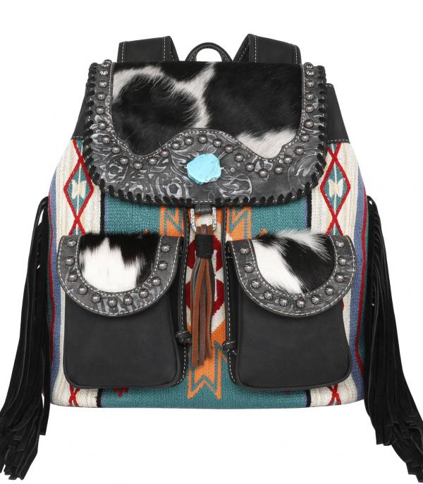 WHAT'S NEW :: Wholesale Montana West Cowhide Aztec Backpack