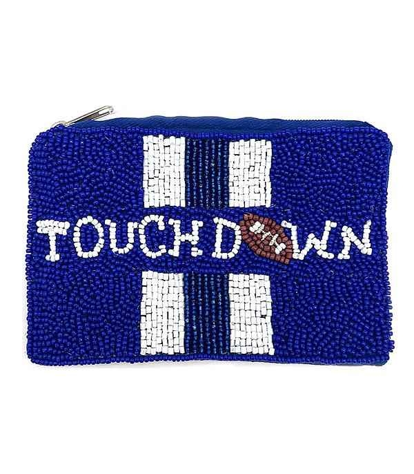 <font color=PURPLE>GAMEDAY</font> :: Wholesale Game Day Touchdown Coin Purse