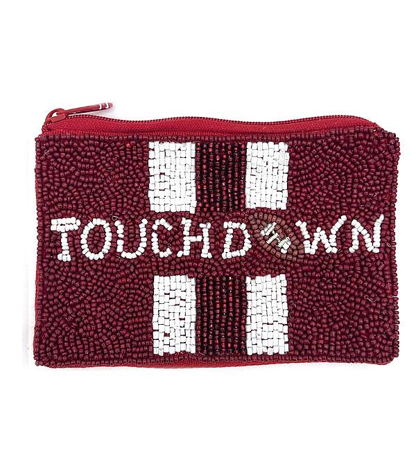 <font color=PURPLE>GAMEDAY</font> :: Wholesale Game Day Touchdown Coin Purse