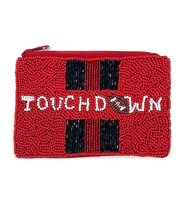 <font color=PURPLE>GAMEDAY</font> :: Wholesale Game Day Touchdown Coin Purse