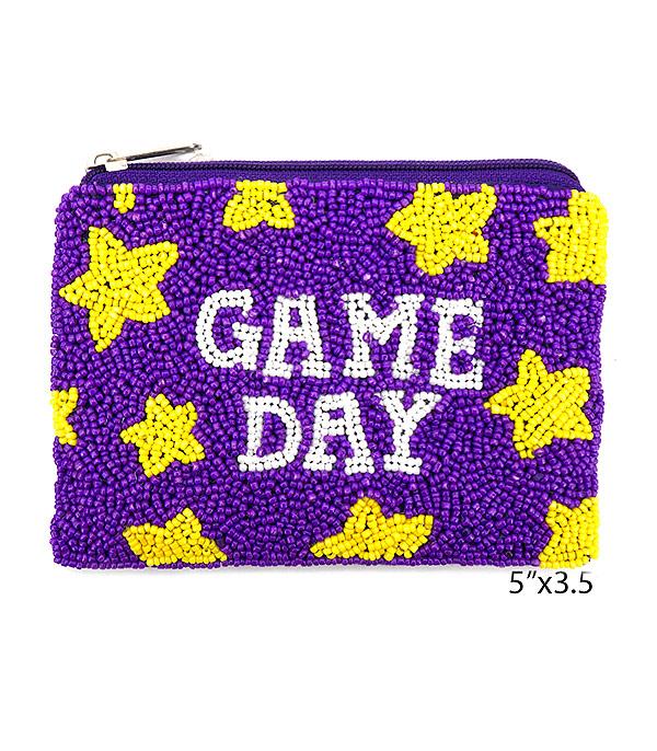 <font color=PURPLE>GAMEDAY</font> :: Wholesale Game Day Star Coin Purse