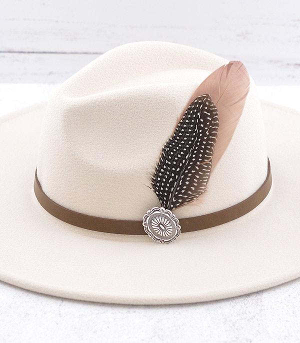 HATS I HAIR ACC :: HAT ACCESSORIES :: Wholesale Two Tone Feather Hat Pin