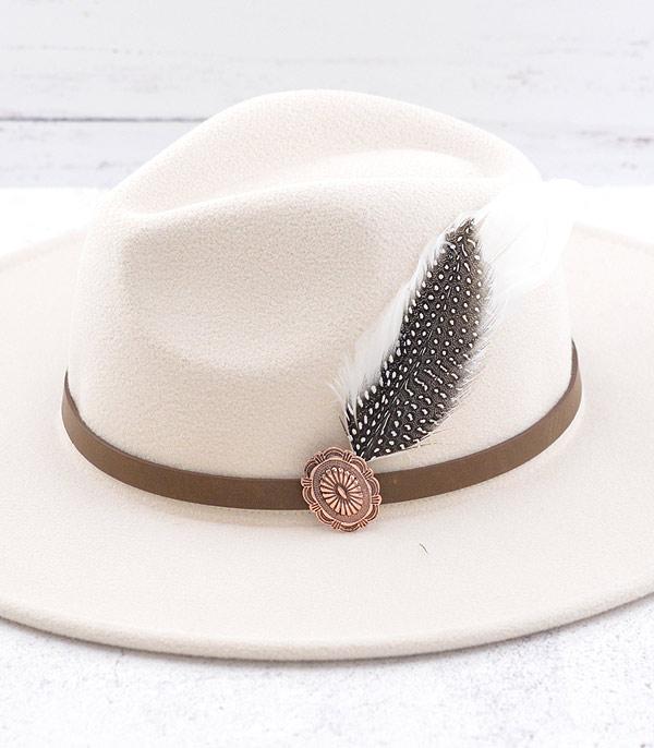 HATS I HAIR ACC :: HAT ACCESSORIES :: Wholesale Western Two Tone Feather Hat Pin