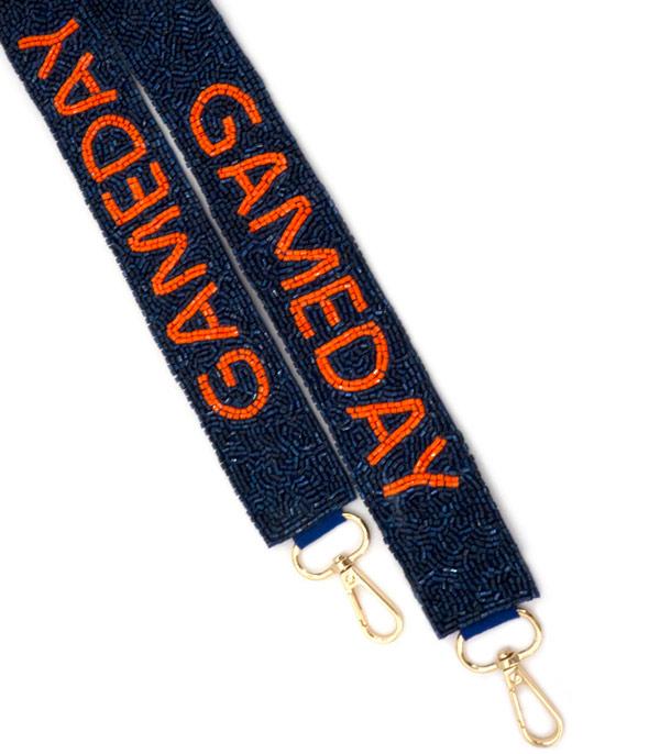 <font color=PURPLE>GAMEDAY</font> :: Wholesale Game Day Beaded Purse Strap