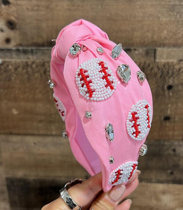 SPORTS THEME :: BASEBALL | SOFTBALL :: Wholesale Baseball Embellished Headband