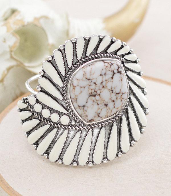 BRACELETS :: CUFF I BANGLE :: Wholesale Western Chunky Stone Bracelet