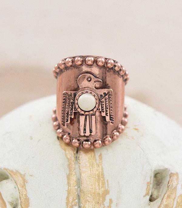 RINGS :: Wholesale Western Thunderbird Cuff Ring