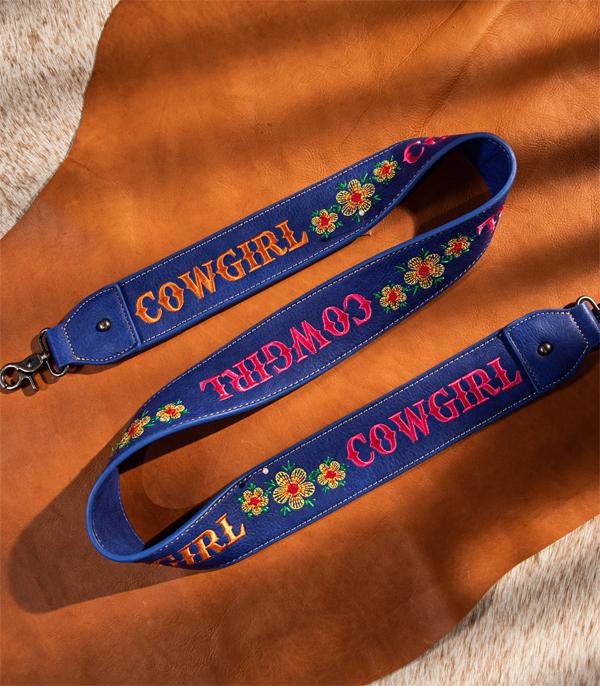 MONTANAWEST BAGS :: WALLETS I SMALL ACCESSORIES :: Wholesale Cowgirl Flower Embroidered Purse Strap