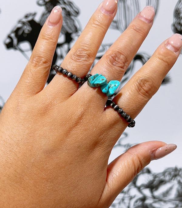 RINGS :: Wholesale Western 3PC Set Navajo Ring