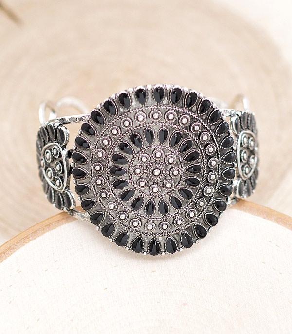 BRACELETS :: CUFF I BANGLE :: Wholesale Western Concho Cuff Bracelet
