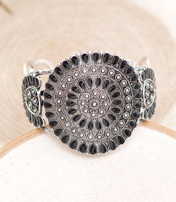 BRACELETS :: CUFF :: Wholesale Western Concho Cuff Bracelet