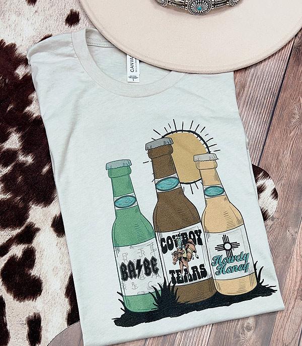 GRAPHIC TEES :: GRAPHIC TEES :: Wholesale Western Cowboy Beer Graphic Tshirt