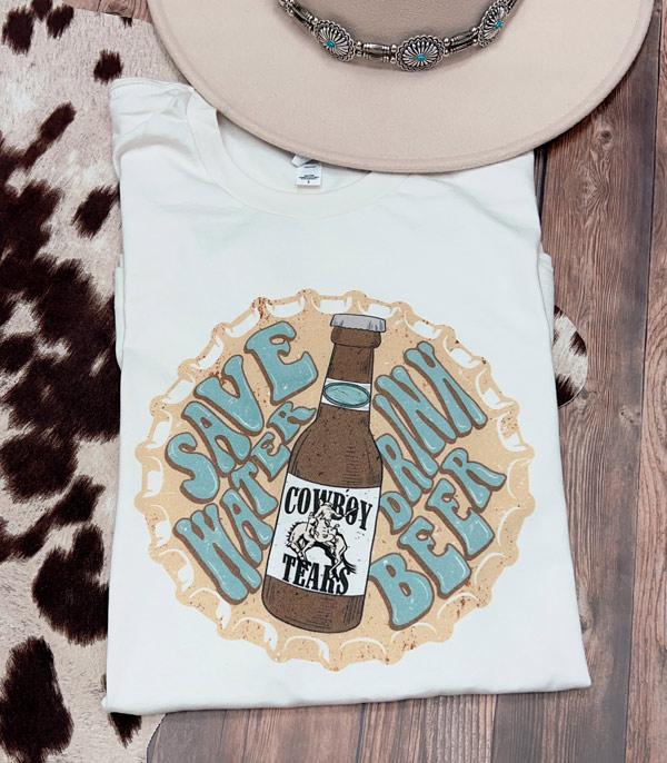 GRAPHIC TEES :: GRAPHIC TEES :: Wholesale Western Cowboy Beer Graphic Tshirt