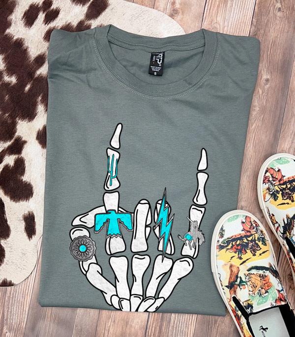 GRAPHIC TEES :: GRAPHIC TEES :: Wholesale Western Turquoise Rings Rock Tshirt