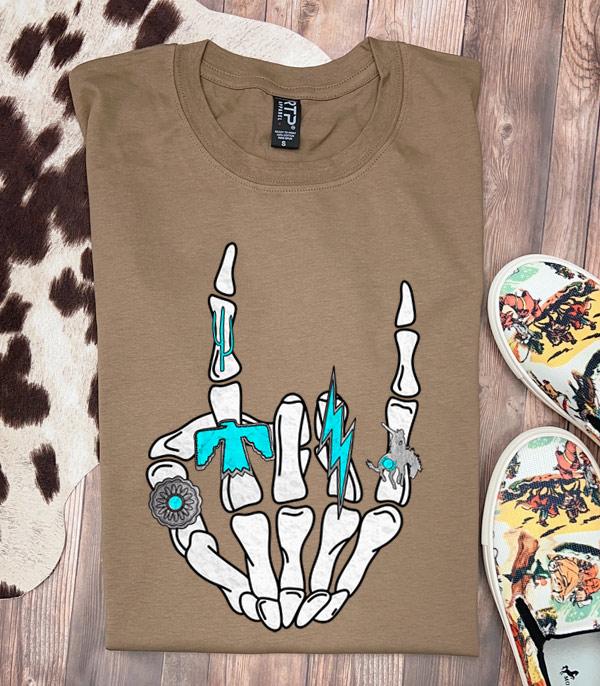GRAPHIC TEES :: GRAPHIC TEES :: Wholesale Western Turquoise Rings Rock Tshirt