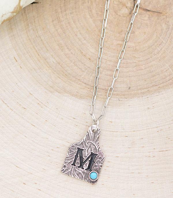 WHAT'S NEW :: Wholesale Western Cattle Tag Initial Necklace