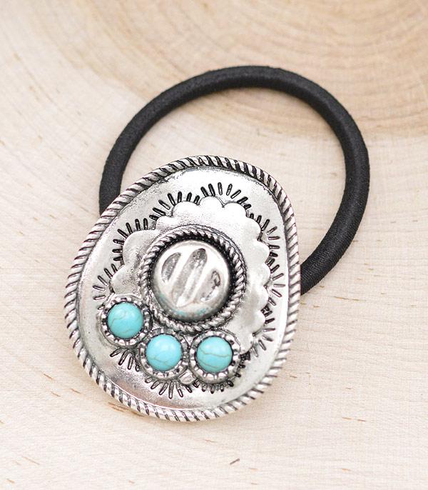 HATS I HAIR ACC :: HAIR ACCESSORIES :: Wholesale Cowboy Hat Ponytail Hair Tie