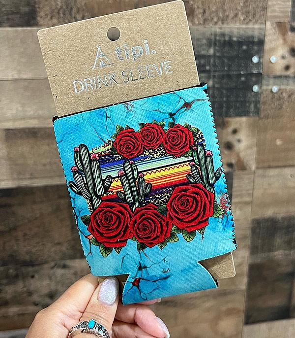 <font color=BLUE>WATCH BAND/ GIFT ITEMS</font> :: GIFT ITEMS :: Wholesale Tipi Brand Cactus Rose Drink Sleeve