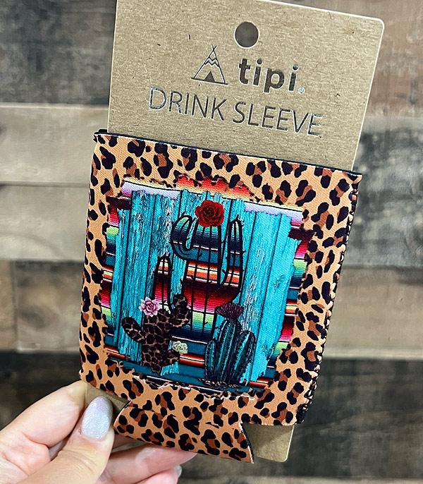 <font color=BLUE>WATCH BAND/ GIFT ITEMS</font> :: GIFT ITEMS :: Wholesale Cactus Leopard Print Drink Sleeve