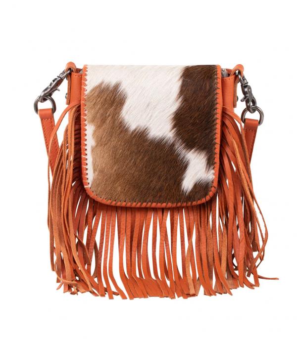 New Arrival :: Wholesale Cowhide Fringed Crossbody Bag