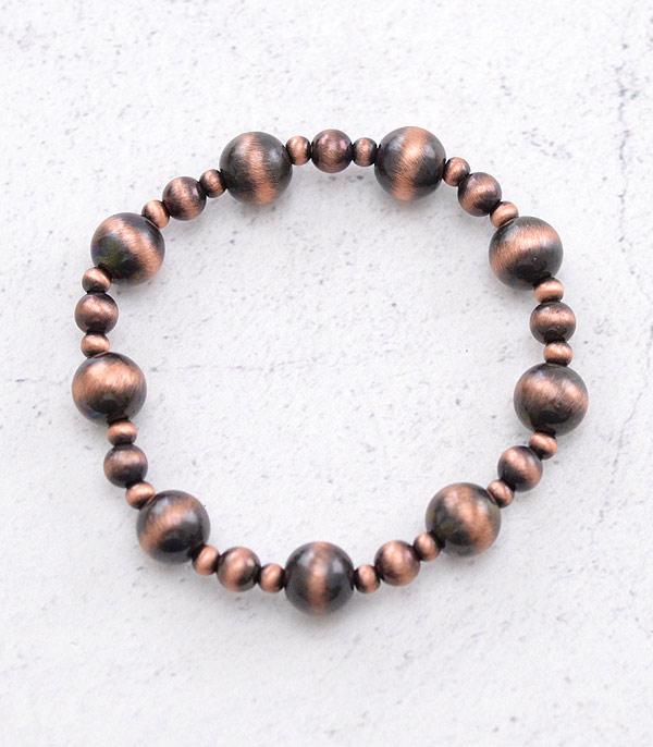 BRACELETS :: STRETCH-BEAD :: Wholesale Western Navajo Pearl Bead Bracelet