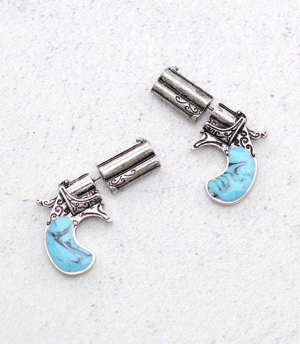 WHAT'S NEW :: Wholesale Western Pistol Earrings