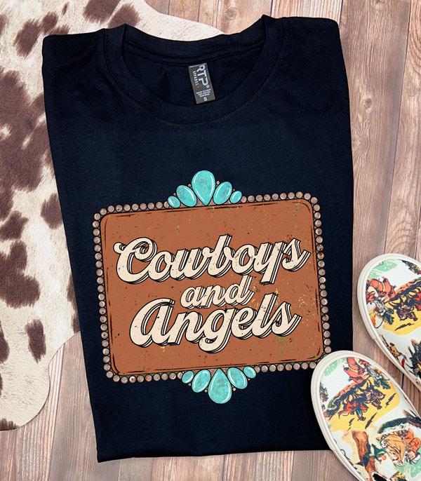 GRAPHIC TEES :: GRAPHIC TEES :: Wholesale Cowboys Angels Oversized Graphic Tee