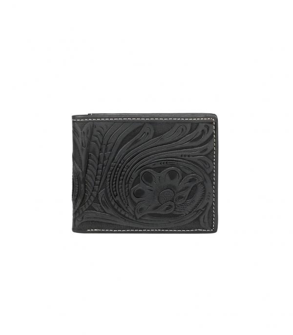New Arrival :: Wholesale Western Leather Tooled Mens Wallet