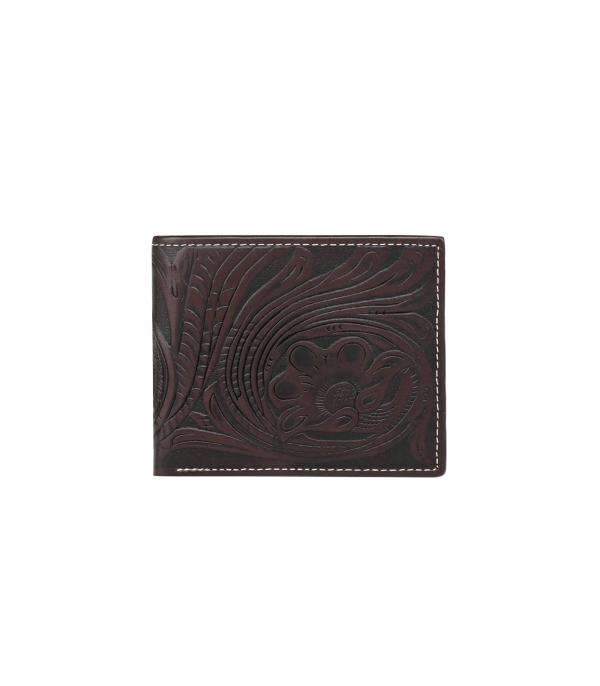 New Arrival :: Wholesale Western Leather Tooled Mens Wallet