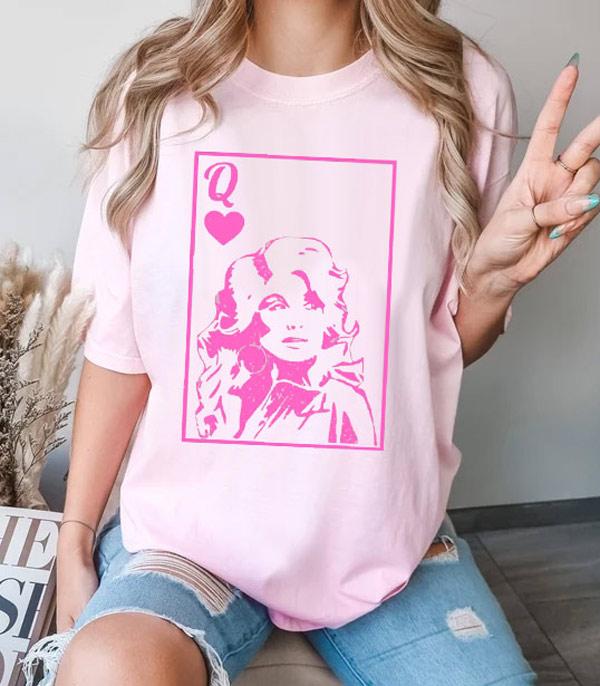 <font color=#FF6EC7>PINK COWGIRL</font> :: Wholesale Western Comfort Colors Pink Queen Tshirt