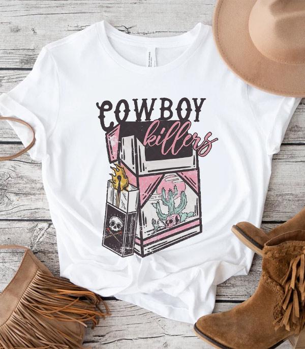 GRAPHIC TEES :: GRAPHIC TEES :: Wholesale Pink Cowboy Killers Tshirt