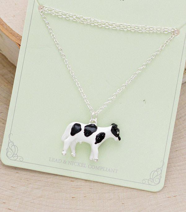 NECKLACES :: CHAIN WITH PENDANT :: Wholesale 3D Cow Pendant Necklace