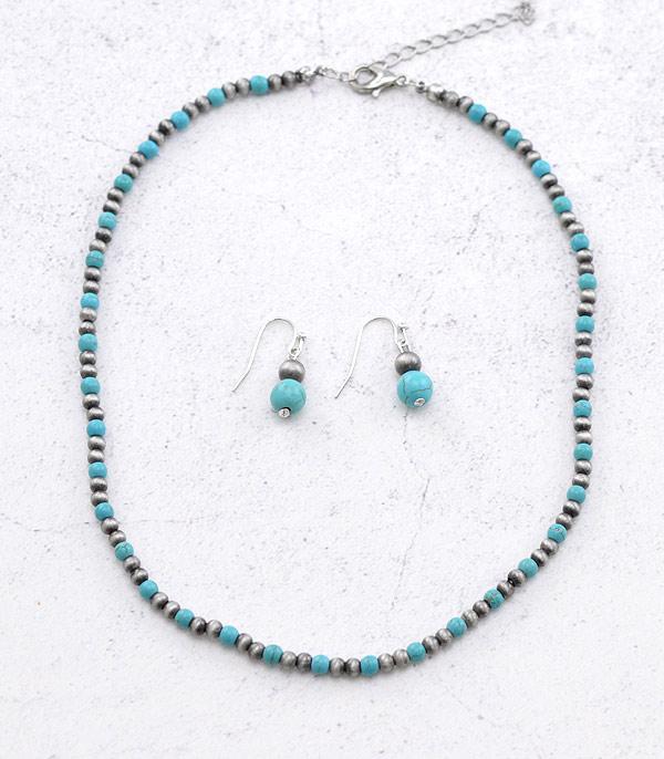 New Arrival :: Wholesale Western Navajo Pearl Bead Necklace