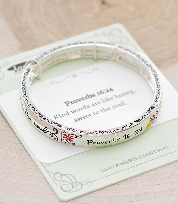 BRACELETS :: BANGLE :: Wholesale Inspiration Bible Verse Bracelet