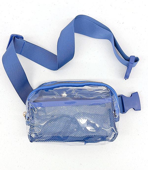 HANDBAGS :: FASHION :: Wholesale Game Day Clear Belt Bag