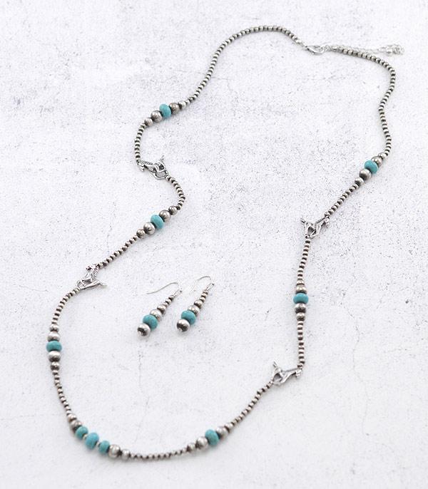 NECKLACES :: WESTERN LONG NECKLACES :: Wholesale Western Navajo Pearl Necklace Set