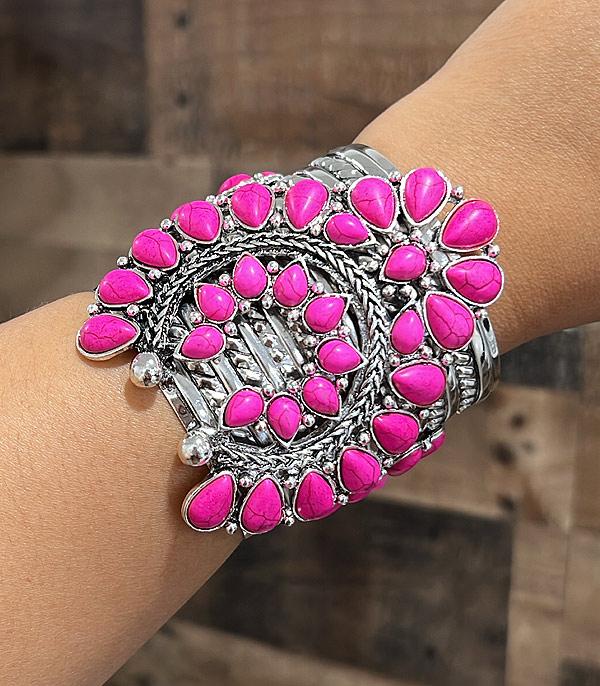 BRACELETS :: CUFF I BANGLE :: Wholesale Pink Squash Blossom Bracelet