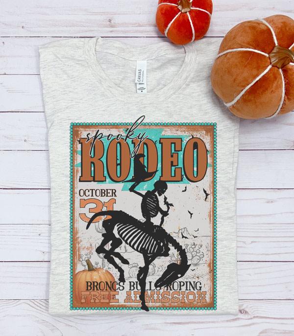 <font color=GREEN>HOLIDAYS</font> :: GRAPHIC TEES :: Wholesale Western Spooky Rodeo Halloween Tshirt